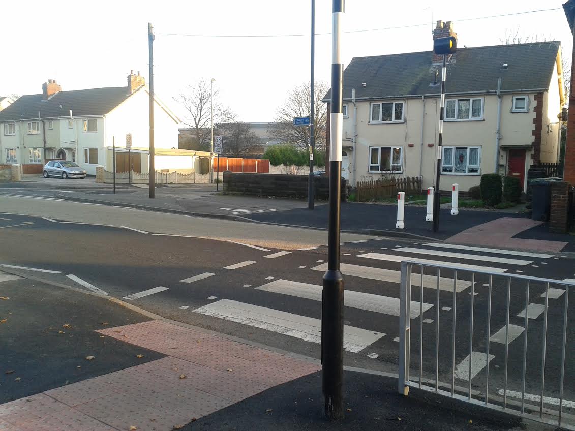 New Zebra Crossing at Barcroft Primary School